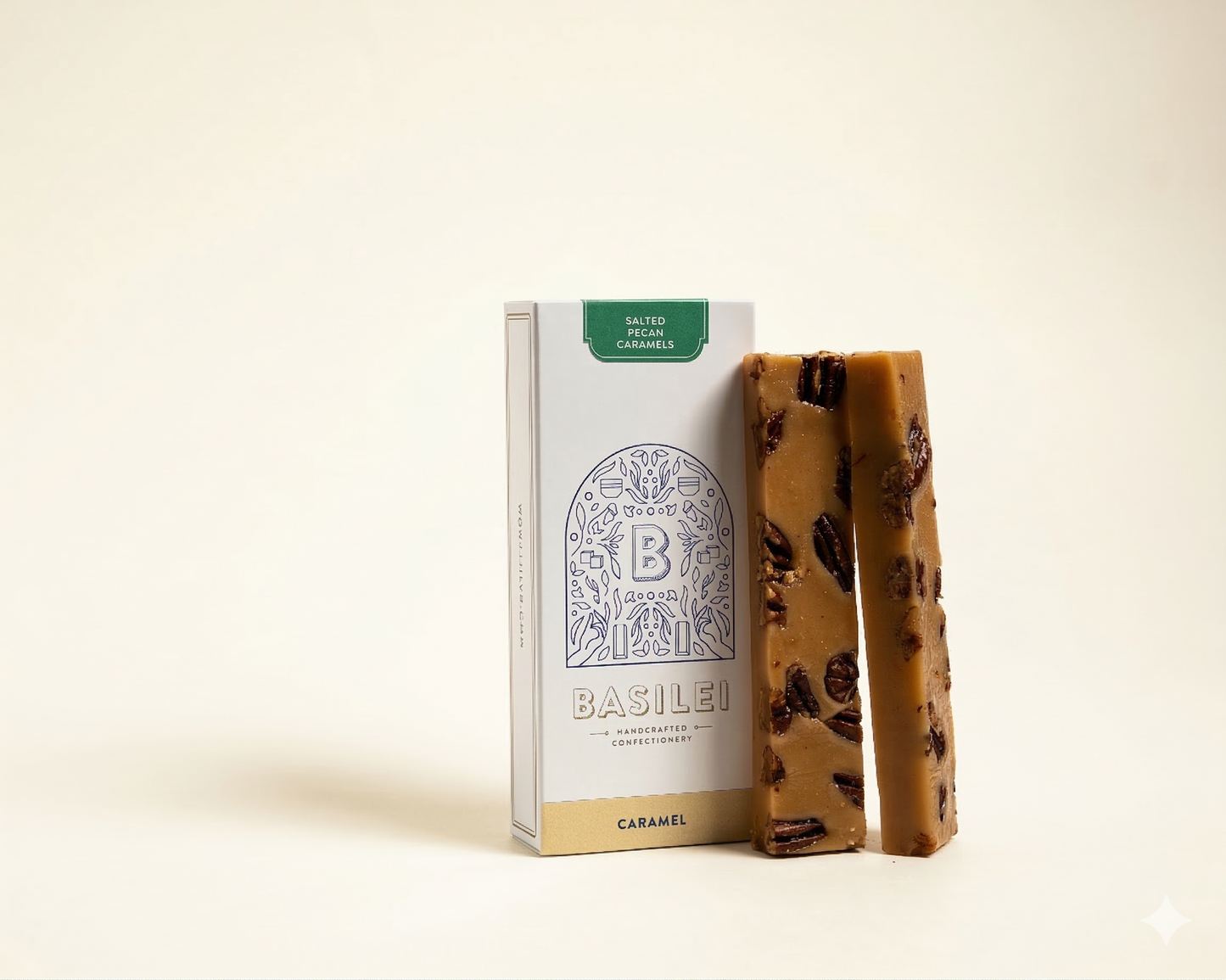 Salted Pecan Caramel Bars - Basilei