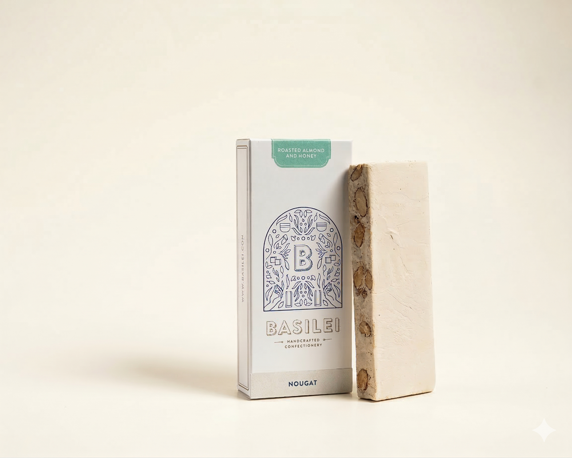 Roast Almond & Honey Nougat - Basilei